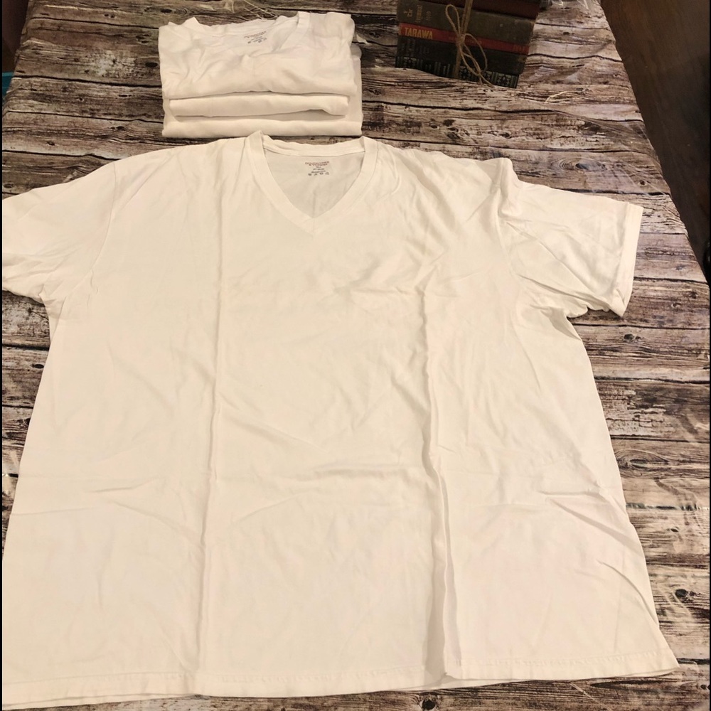 Roundtree & Yorke 3XLT Undershirts V-Neck